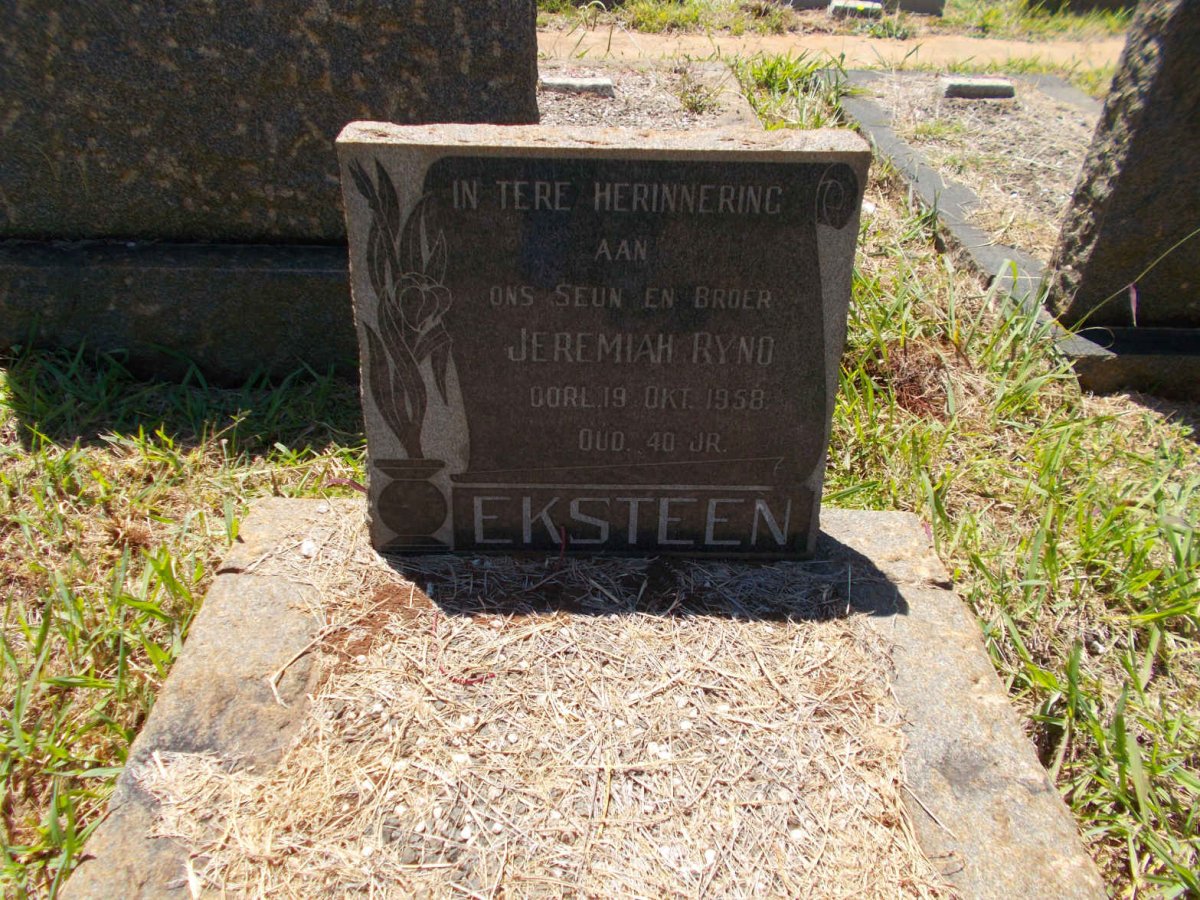 EKSTEEN Jeremiah Ryno -1958
