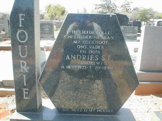 FOURIE Andries S.F. 1925-1973