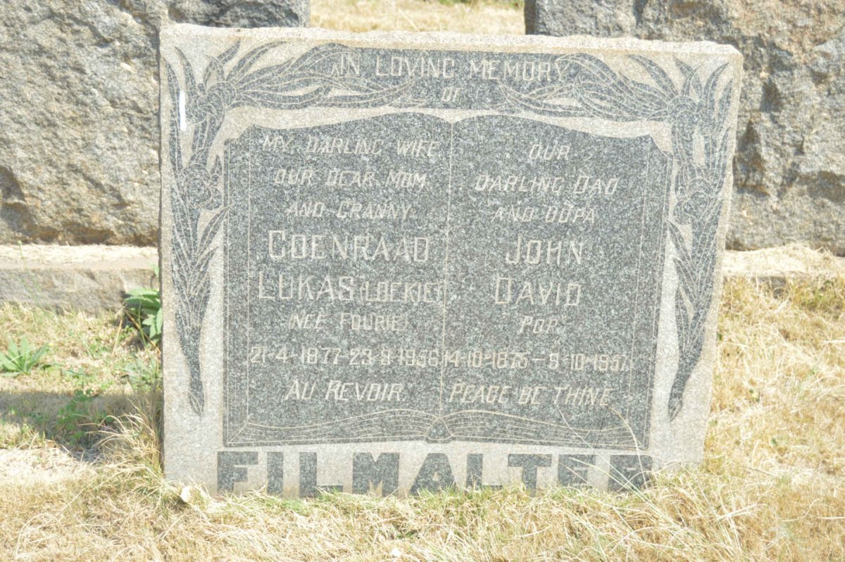 FILMALTER John David 1875-1957 &amp; Coenraad Lukas FOURIE 1877-1956