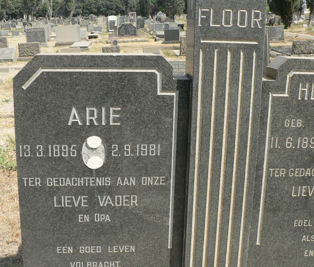 FLOOR Arie 1895-1981 &amp; Hendrien DENIS 1896-1952