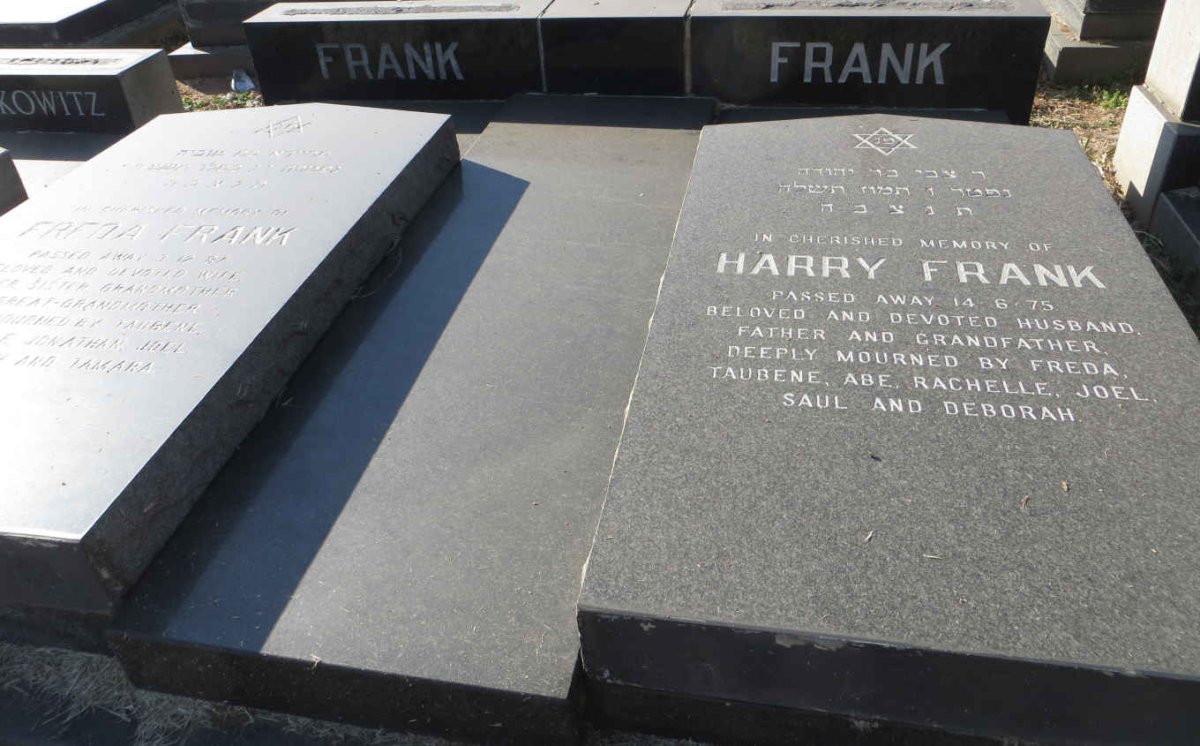 FRANK Harry -1975 &amp; Freda -1987