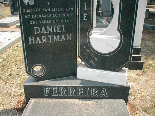FERREIRA Daniël Hartmann 1919-1984