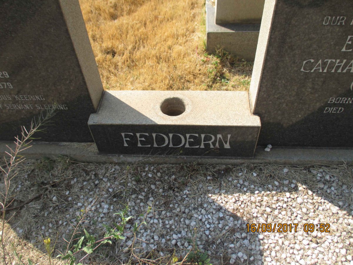 FEDDERN Henry Johannes Wilhelm 1902-1983 &amp; Elizabeth Catharina Johanna 1904-1971