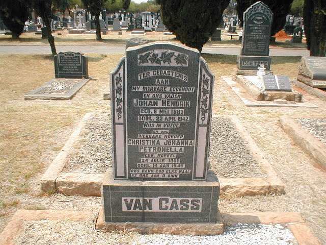 GASS Johan Hendrik, van 1883-1942 &amp; Christina Johanna Petronella MORKEL 1886-1949