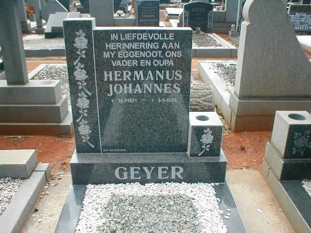 GEYER Hermanus Johannes 1921-1999