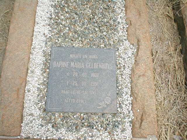 GELDENHUYS Daphne Maria 1908-1996