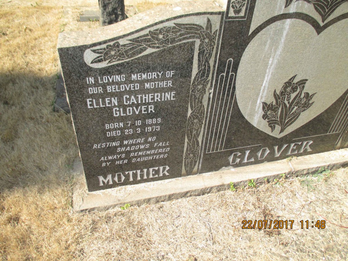 GLOVER John William 1888-1960 &amp; Ellen Catherine 1889-1973