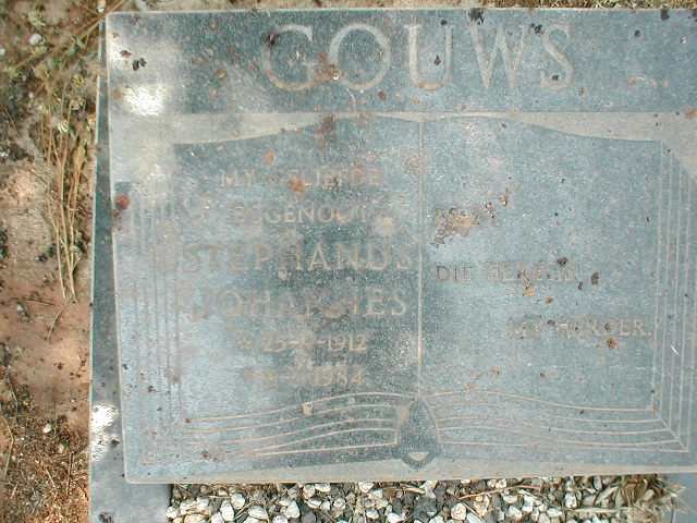 GOUWS Stephanus Johannes 1912-1984