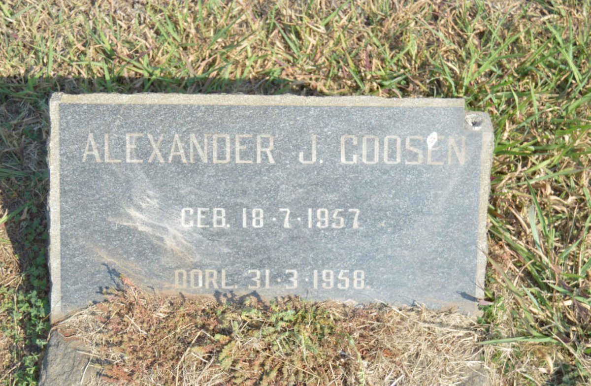 GOOSEN Alexander J. 1957-1958