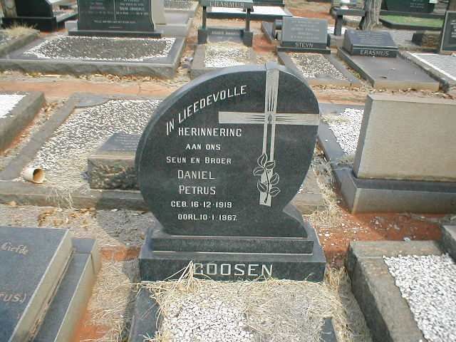 GOOSEN Daniel Petrus 1919-1967