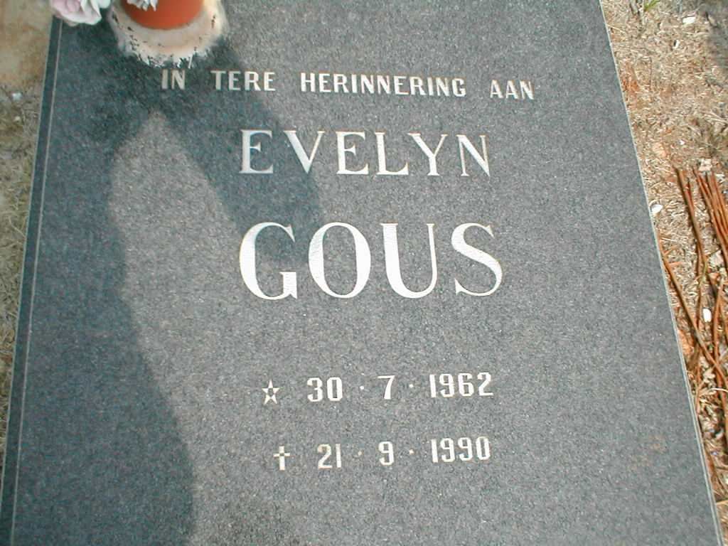 GOUS Evelyn 1962-1990