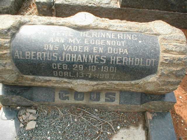 GOUS Albertus Johannes Herholdt 1901-1967