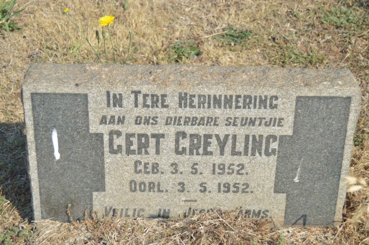GREYLING Gert 1952-1952