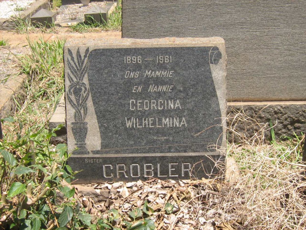GROBLER Georgina Wilhelmina 1896-1961