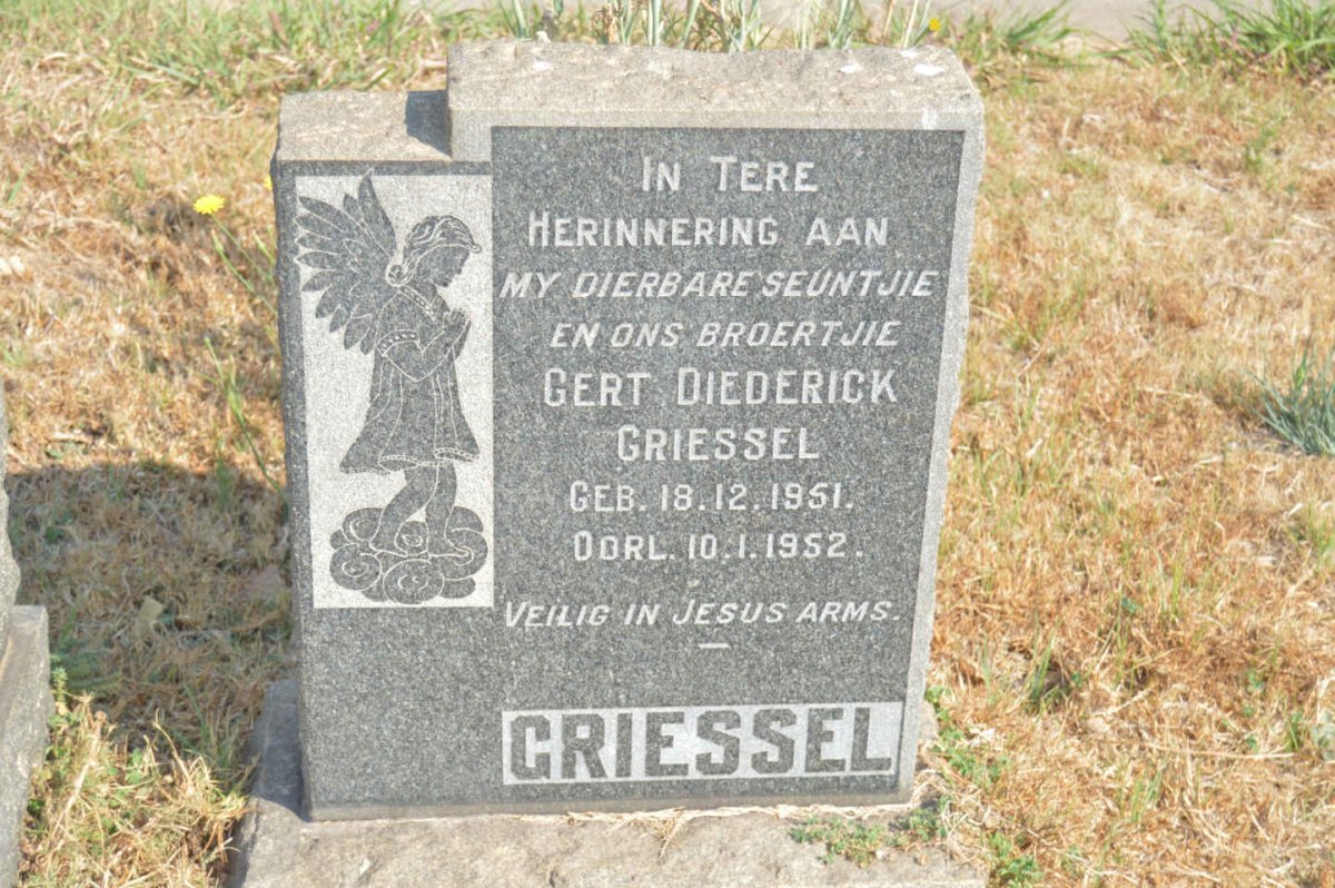 GRIESSEL Gert Diederick 1951-1952