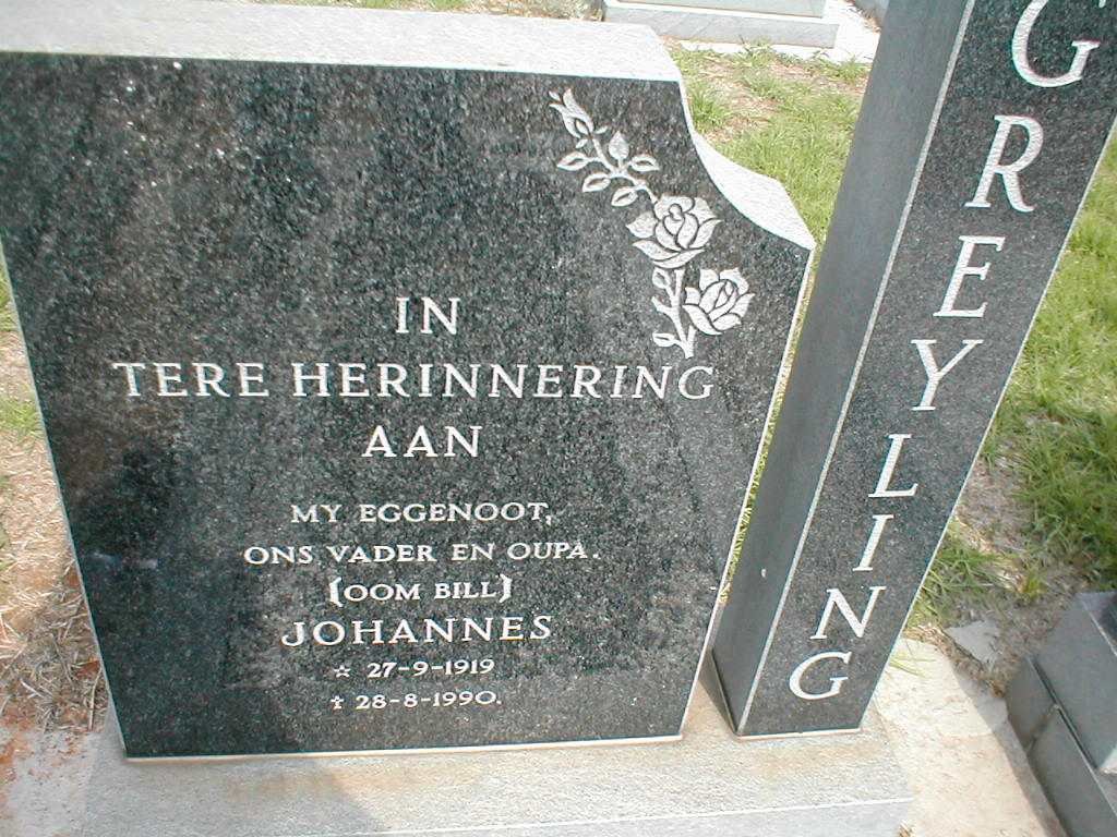 GREYLING Johannes 1919-1990