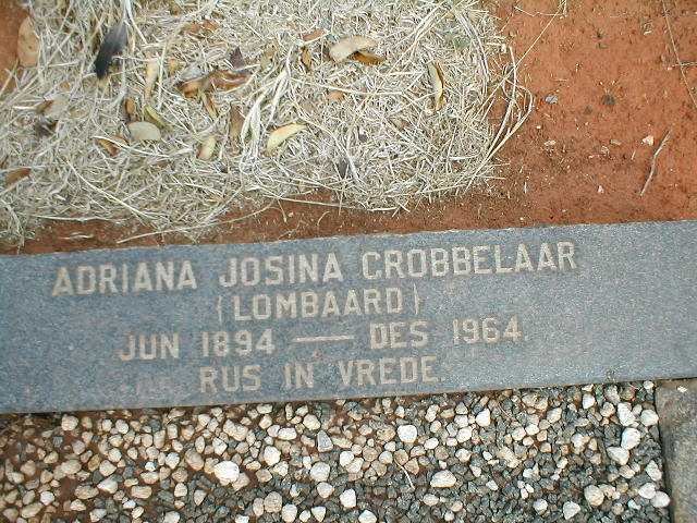 GROBBELAAR Adriana Josina nee LOMBAARD 1894-1964