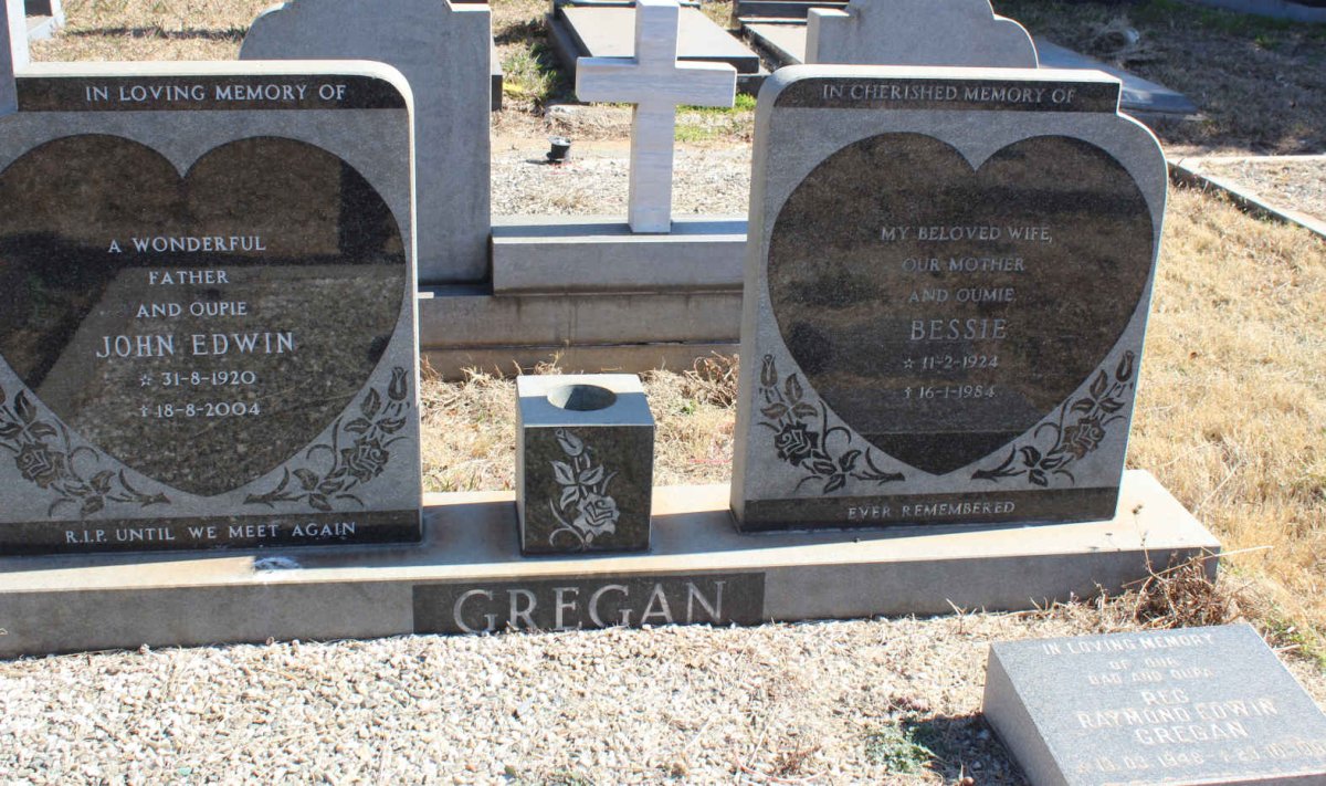 GREGAN John Edwin 1920-2004 &amp; Bessie 1924-1984
