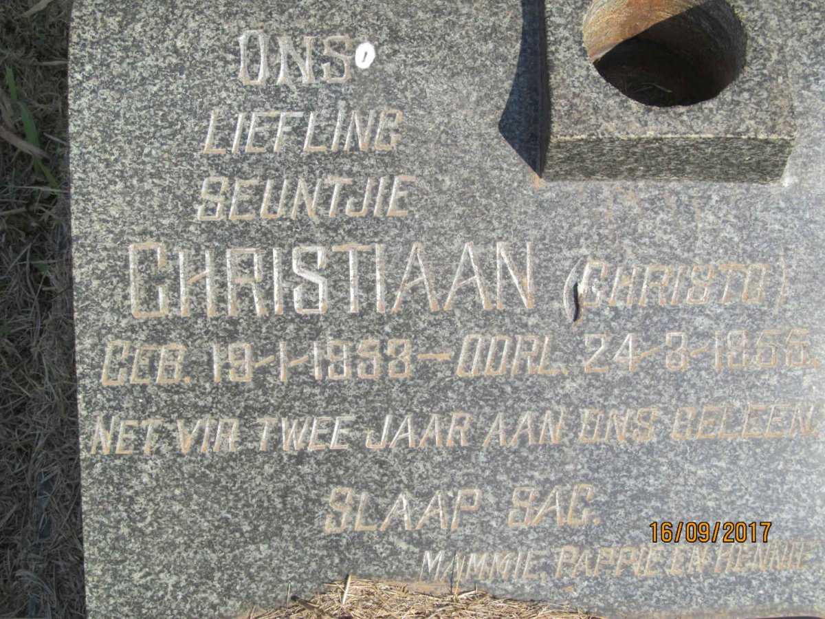GROENEWALD Hester Johanna Lucia 1923-1986 :: GROENEWALD Christiaan 1953-1955