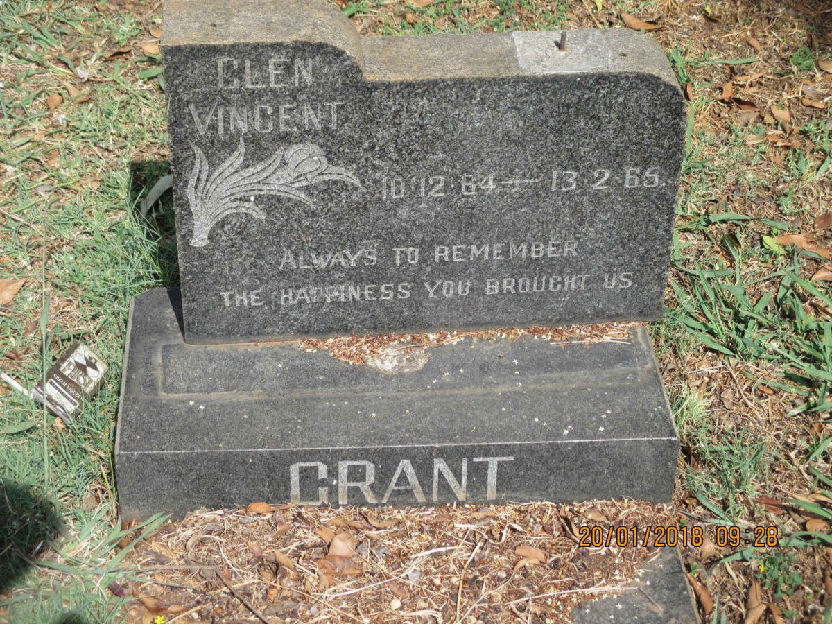 GRANT Glen Vincent 1964-1965