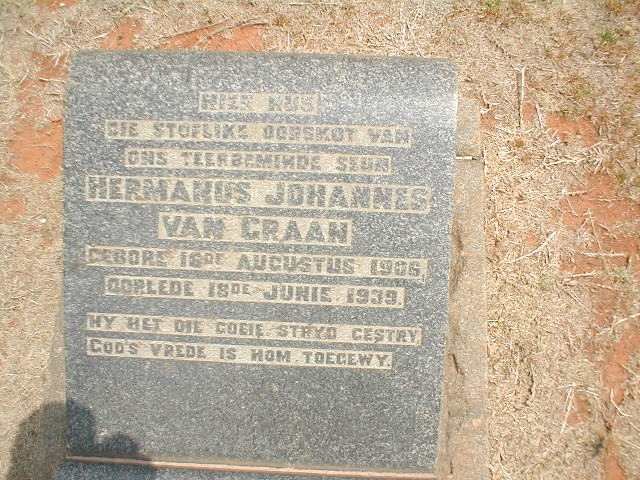 GRAAN Hermanus Johannes, van 1906-1939