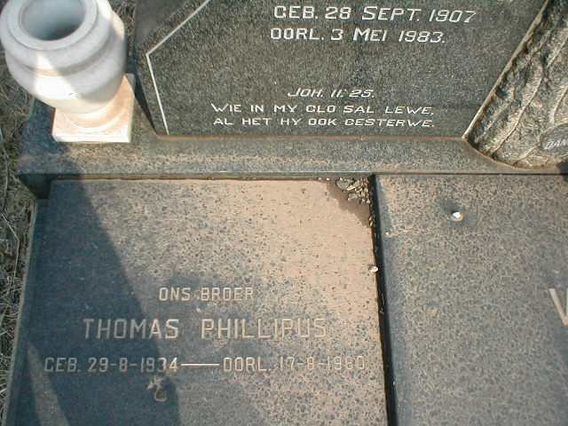 GRAAN Thomas Phillipus, van 1934-1980