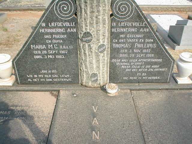 GRAAN Thomas Phillipus, van 1897-1965 &amp; Maria M.C. 1907-1983