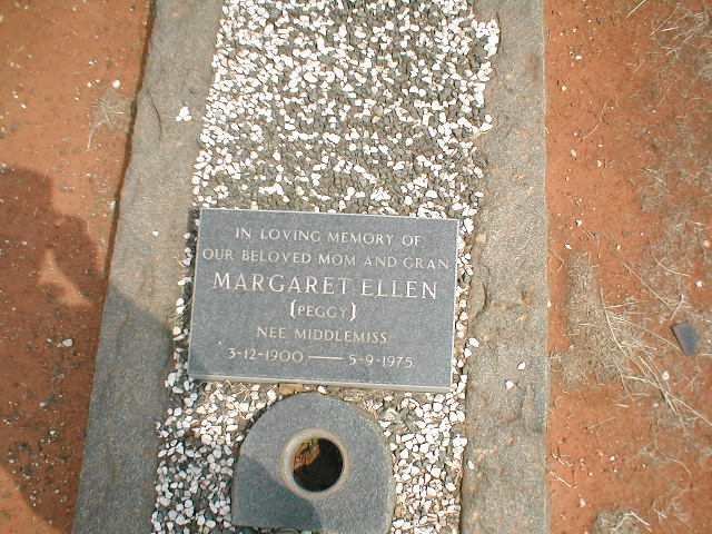 GRANGE Margaret Ellen, nee MIDDLEMISS 1900-1975