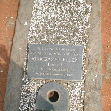 GRANGE Margaret Ellen, nee MIDDLEMISS 1900-1975
