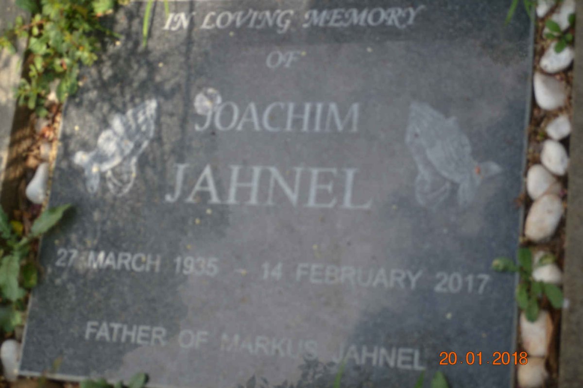JAHNEL Joachim 1935-2017 :: JAHNEL Markus 1961-1978