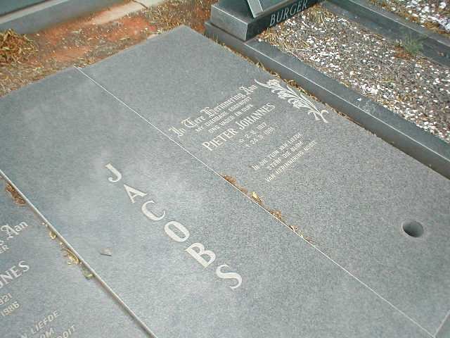 JACOBS Pieter Johannes 1917-1981