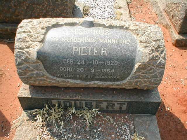 JOUBERT Pieter 1920-1954