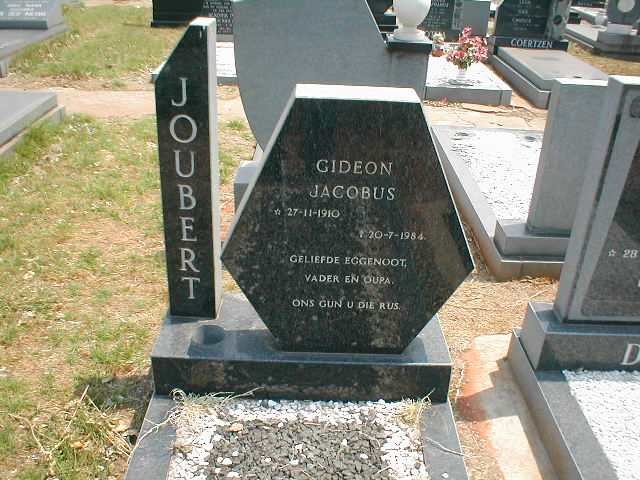 JOUBERT Gideon Jacobus 1910-1984