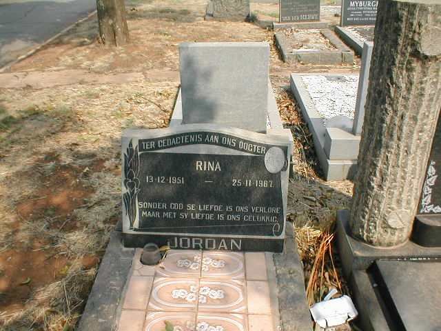 JORDAN Rina 1951-1967