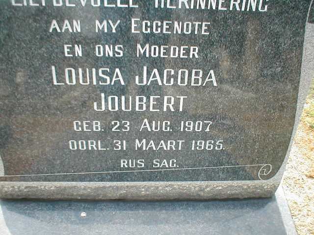 JOUBERT Louisa Jacoba 1907-1965