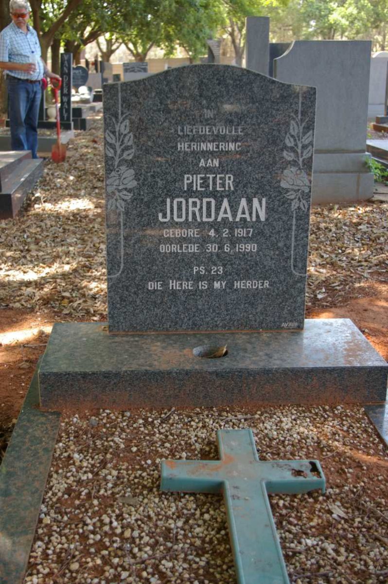 JORDAAN Pieter 1917-1990