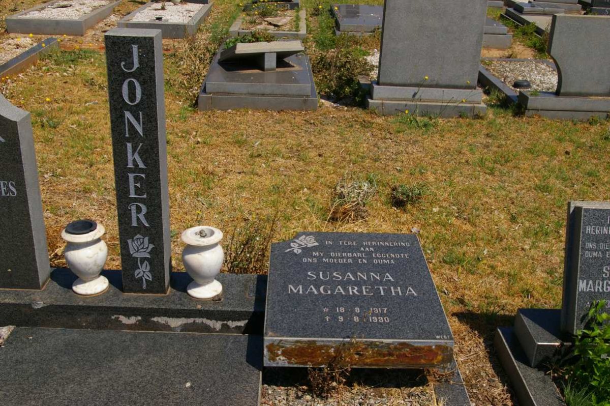 JONKER Susanna Magaretha 1917-1990