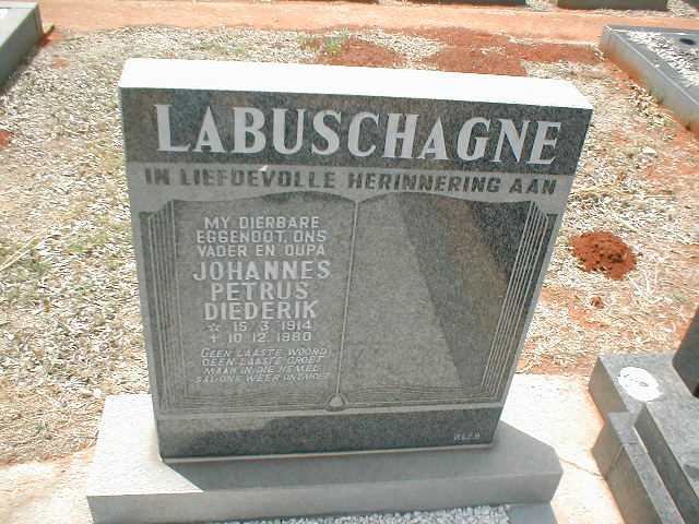 LABUSCHAGNE Johannes Petrus Diederik 1914-1980