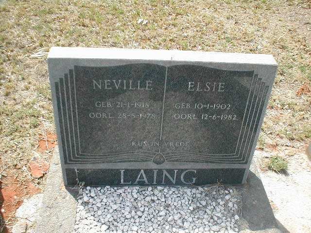 LAING Neville 1918-1978 &amp; Elsie 1902-1982