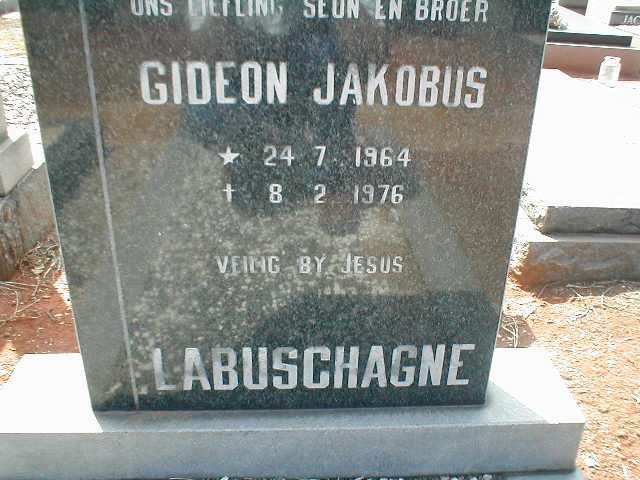 LABUSCHAGNE Gideon Jakobus 1964-1976