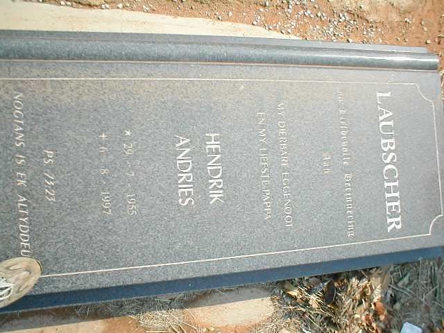 LAUBSCHER Hendrik Andries 1955-1997