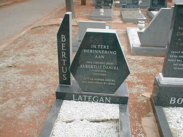 LATEGAN Albertus Daniel 1978-1988