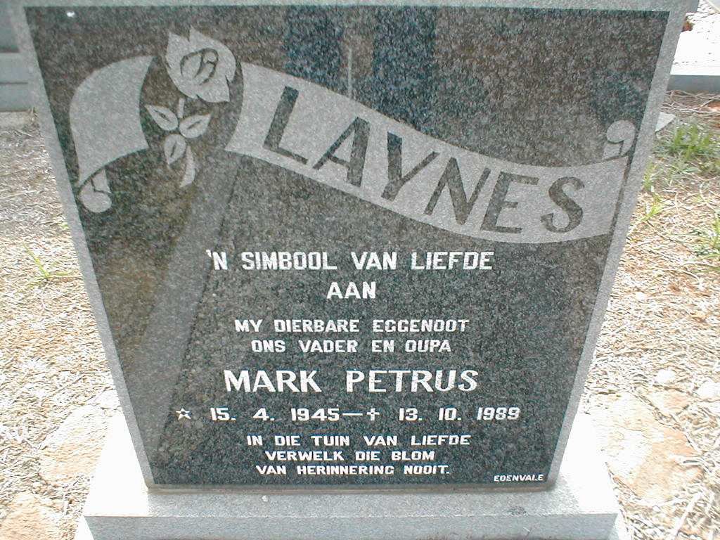 LAYNES Mark Petrus 1945-1989