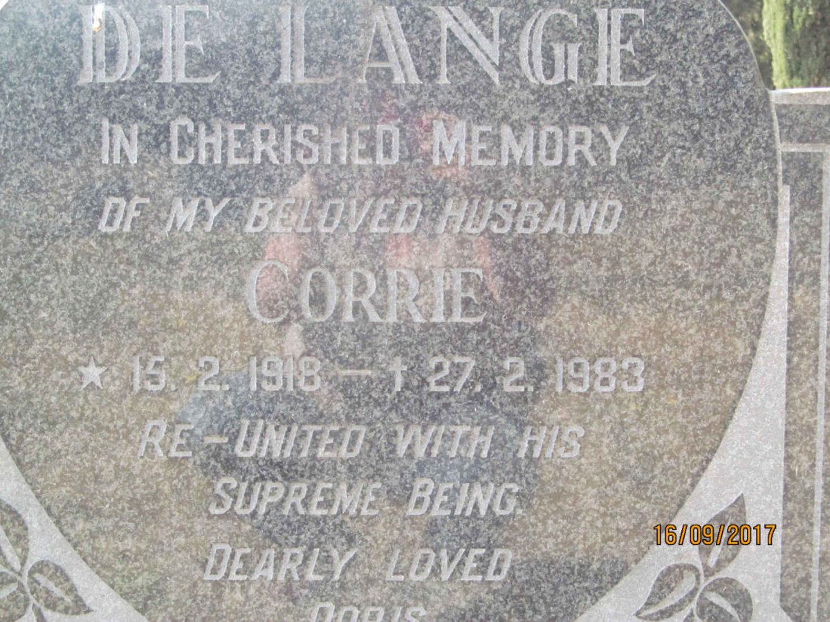 LANGE Corrie, de 1918-1983