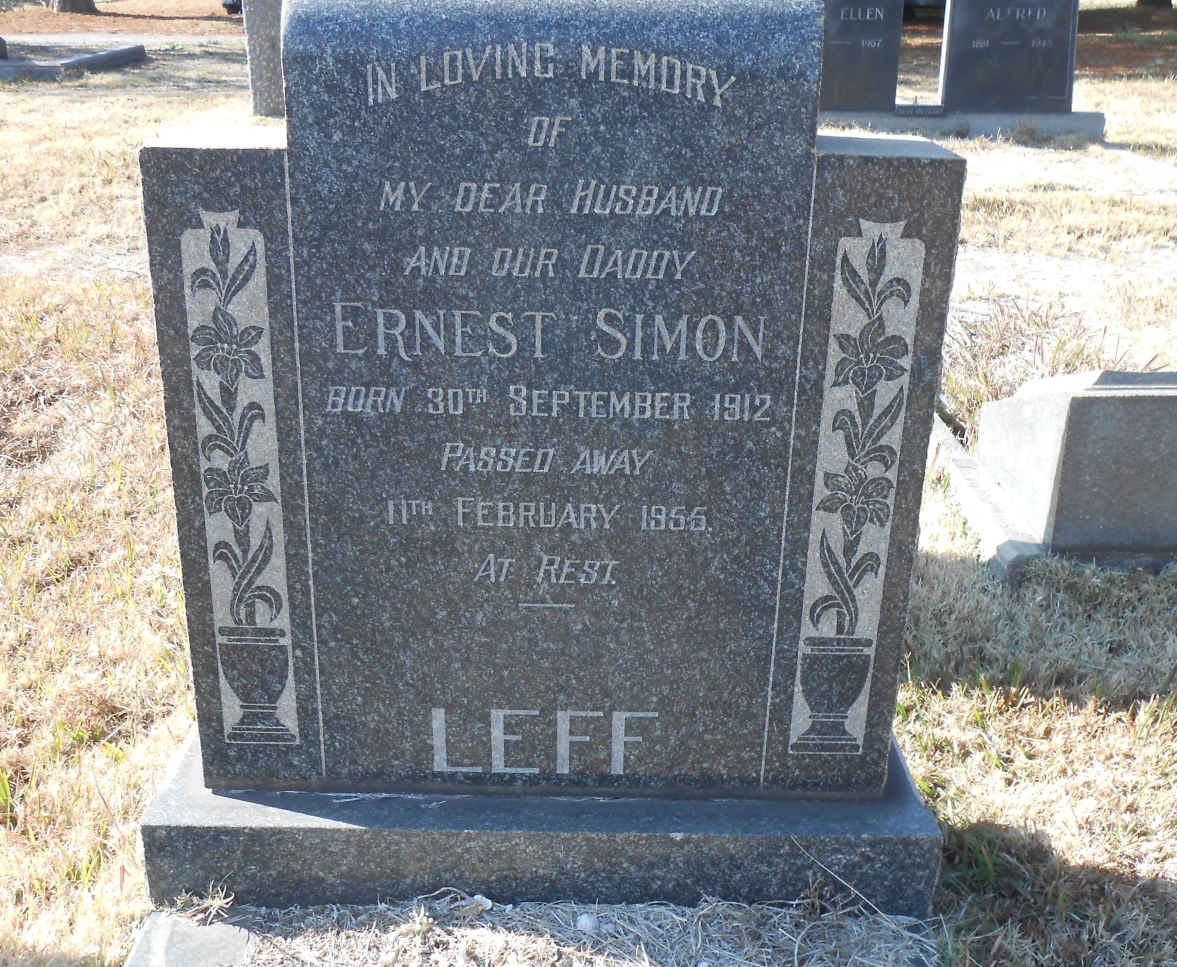 LEFF Ernest Simon 1912-1955
