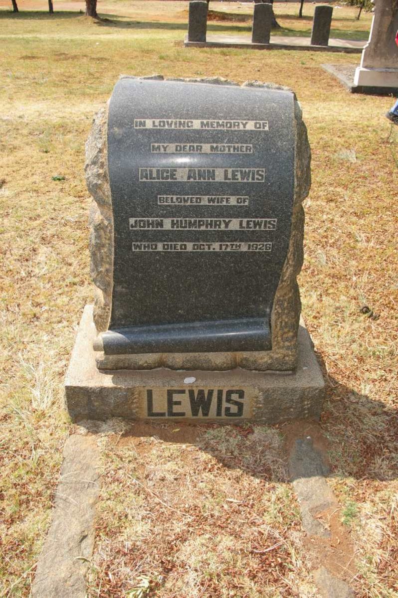 LEWIS  Alice Anne -1926