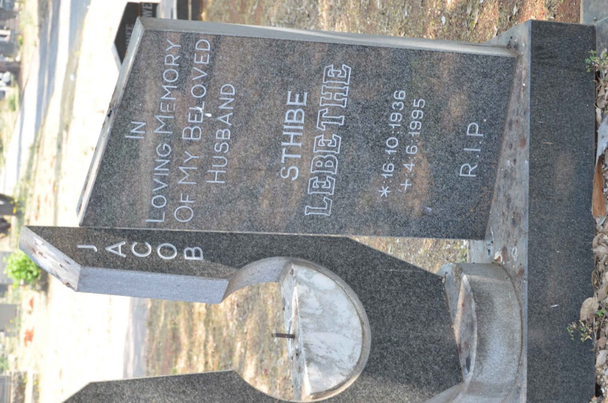 LEBETHE Jacob Sthibe 1936-1995