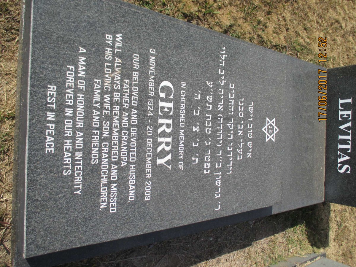 LEVITAS Gerry 1924-2009
