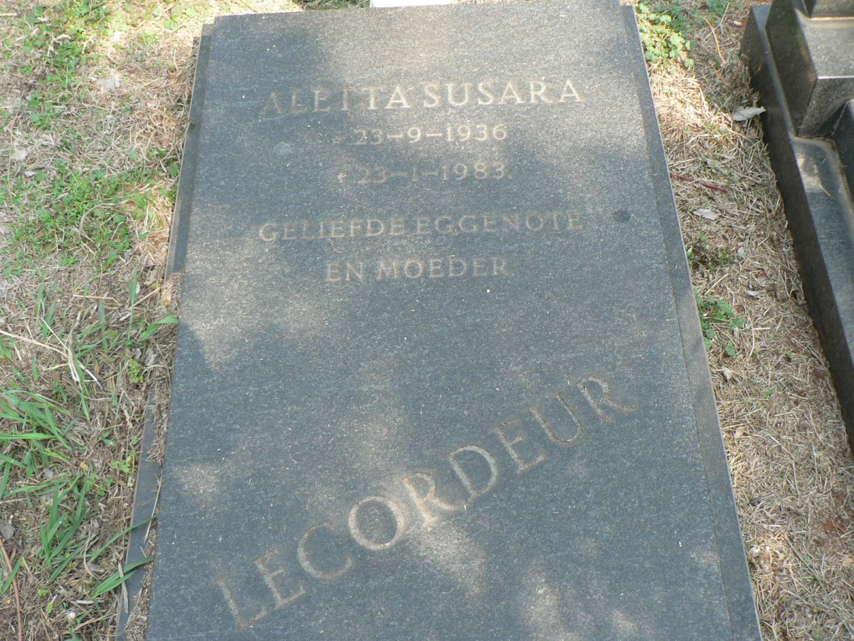 LECORDEUR Aletta Susara 1936-1983