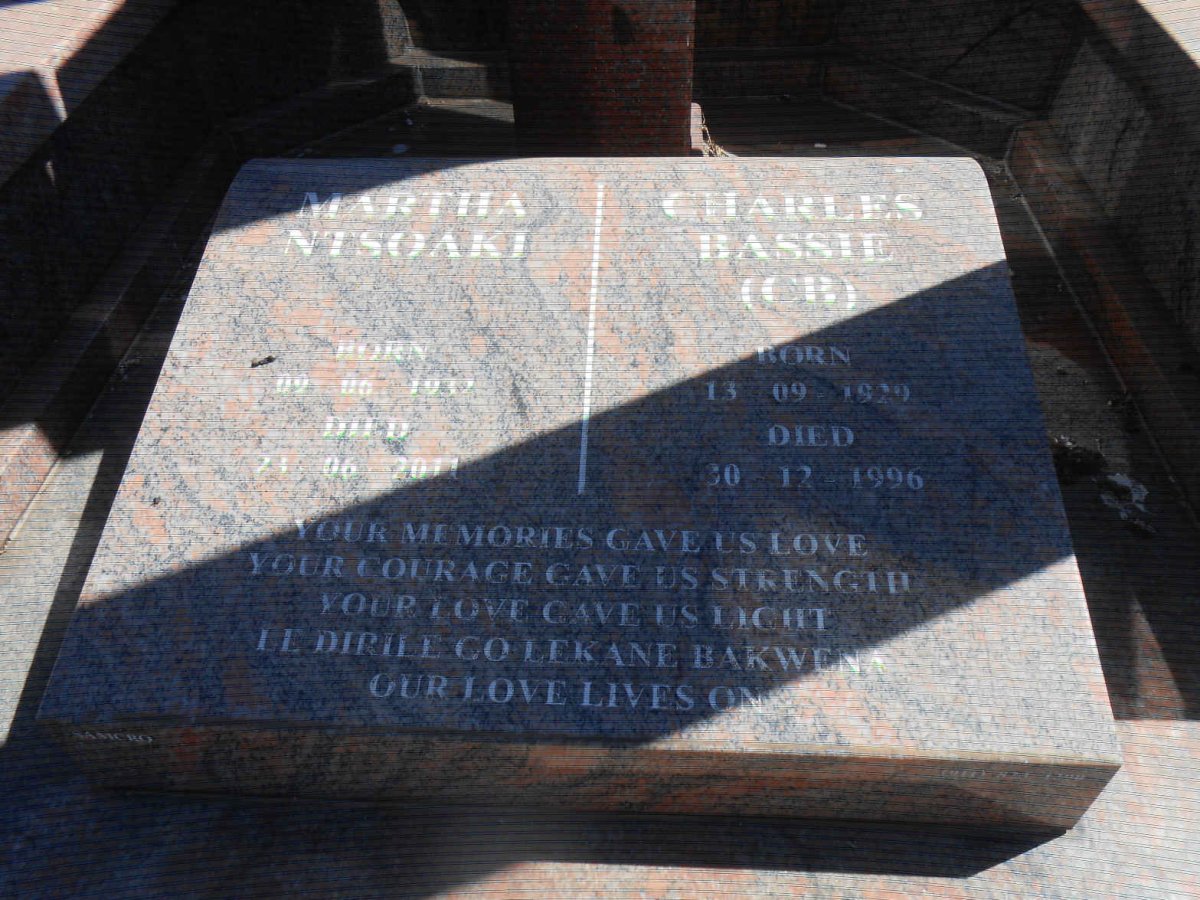LESIA Charles Bassie 1929-1996 &amp; Martha Ntsoaki 1932-2011